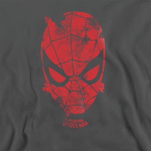 Sudadera Marvel Webhead Unisex cómoda en algodón negro con cuello redondo estilo cómic 2