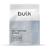 Bulk Diät Protein Advanced, Molke, Glucomannan, wenige Kalorien, niedrige Kohlenhydrate, hoher Proteingehalt, Protein Pulver, Eiweißpulver, Schokolade, 2.5 kg