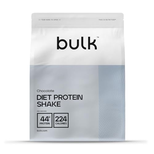 Bulk Diät Protein Advanced, Molke, Glucomannan, wenige Kalorien, niedrige Kohlenhydrate, hoher Proteingehalt, Protein Pulver, Eiweißpulver, Schokolade, 500 g