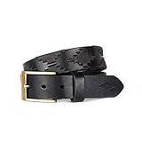  Pampeano Carbon Lederg?rtel, schwarz, Groessen:110cm
