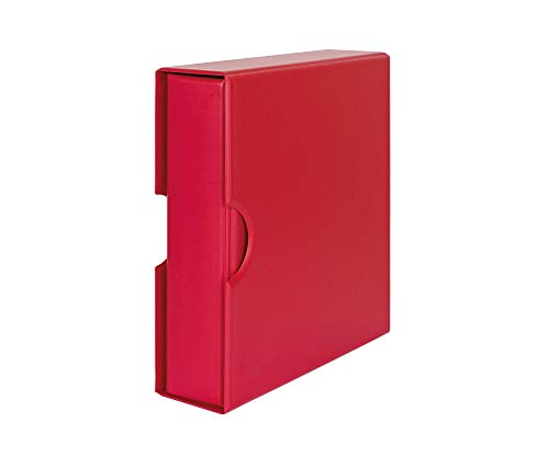 Tapa de anillos universal PUBLICA M LINDNER roja para solucionar el desorden de hojas sueltas