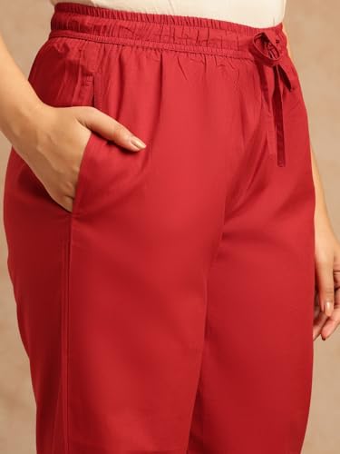 Image of Vbuyz Women Ajrakh With Yoke design Cotton Straight Kurta Set With Dupatta