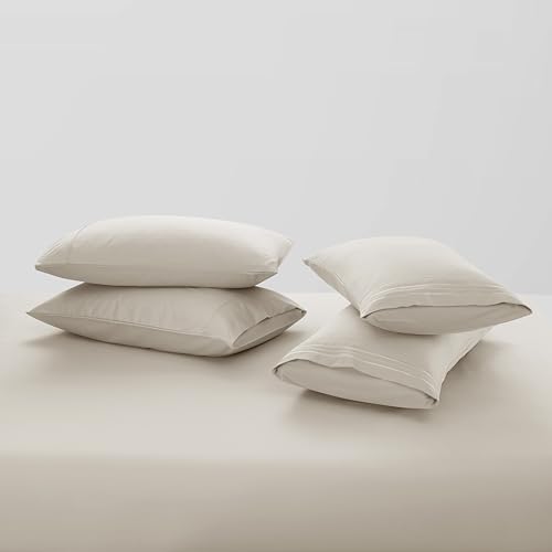 Clara Clark Full Sheets - Hotel Luxury 6 Piece Bed Sheets for Full Size Bed - Soft Bedding Sheets & Pillowcases, Fits Mattress up to 16 inch deep. Full, Linen by Clara Clark - Used condition - Image 5