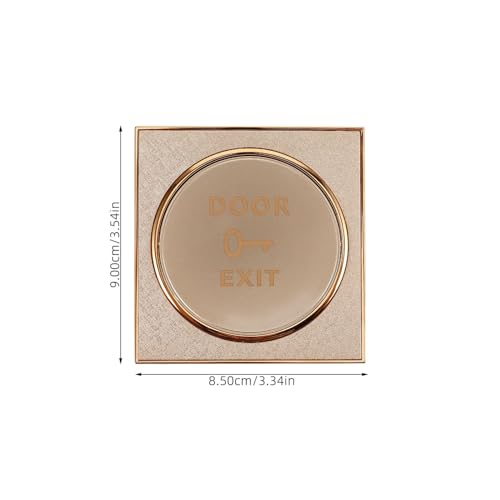 Homoyoyo Botões De Campainha Da Porta Revestimento De Aço Inoxidável Liberação De Saída Interruptor