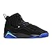 NIKE Jordan True Flight Big Kids' Shoes (343795-074, Black/Hyper Royal/Photo Blue/Barely Volt) Size 6.5