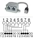 Produktbild KesCom® CAT5 Adapter RJ45 Stecker auf 2 x Buchse Belegung Telefon/Telefon