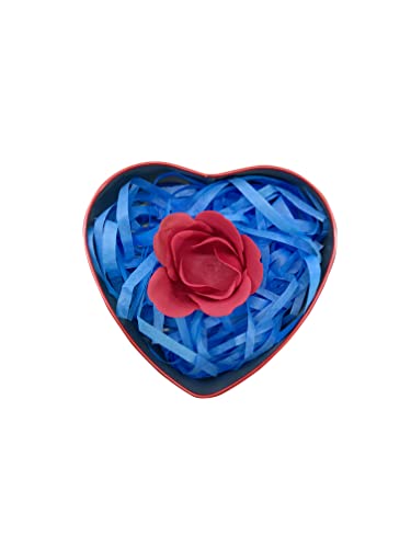 Image of Eco Sarras thin shredded paper crinkle paper grass strips gift tray decoration, gift hamper decorations, gift box fillers, wedding birthday & valentines day gift (100 Grams, Dark Blue)