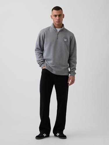 Image of Gap Men Printed Standard Fit Collared Neck Full Sleeve Sweatshirt