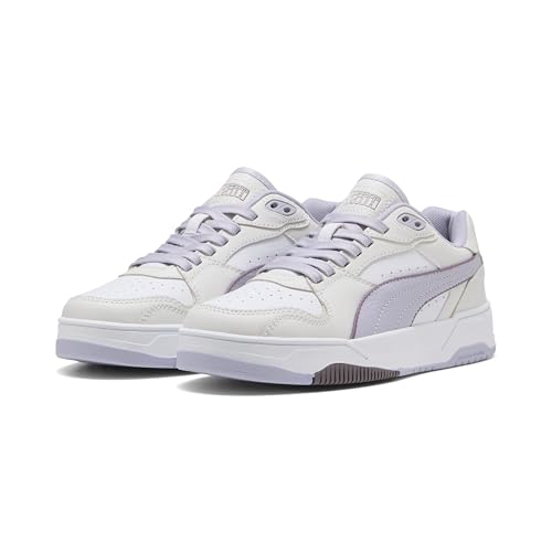 Puma RBD Break Low Sneaker, Feather Gray-Lilac Crush White, Taglia 38, Grigio Piuma Lilla Crush Puma Bianco, 39 EU