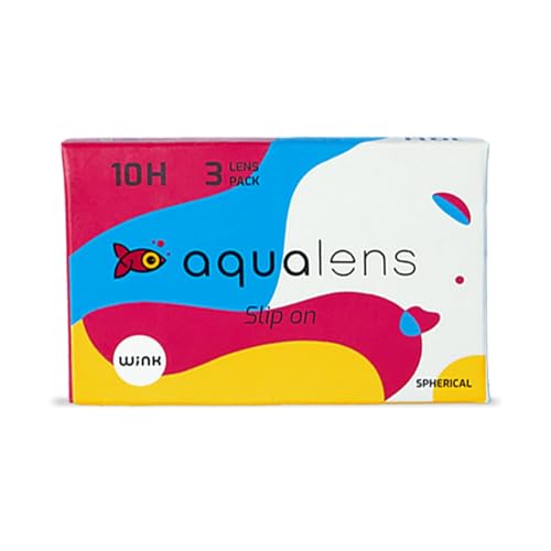 Aqualens 10H Monthly Disposable Soft Contact Lenses with UV Protection – (3 Lens/Box) (-4.50)