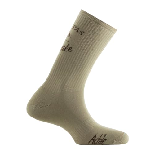 ACHILE - Mi-chaussettes fantaisie rando Made in France - couleur - Beige - Pointure - 39-46