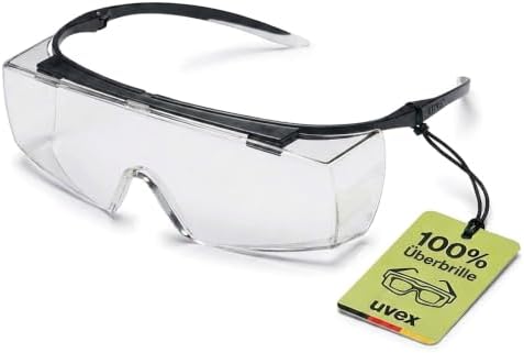 Uvex super F OTG Schutzbrille für Brillenträger - Überbrille - Beidseitig extrem kratzfest & chemikalienbeständig