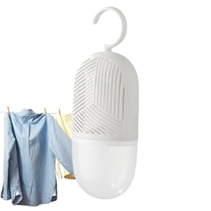 Deshumidificador de armario reutilizable – Paquetes de humedad deshumidificadores especiales para dormitorios desecantes para armarios colgadores | con recolector de agua, bolsa deshumidificadora, abs