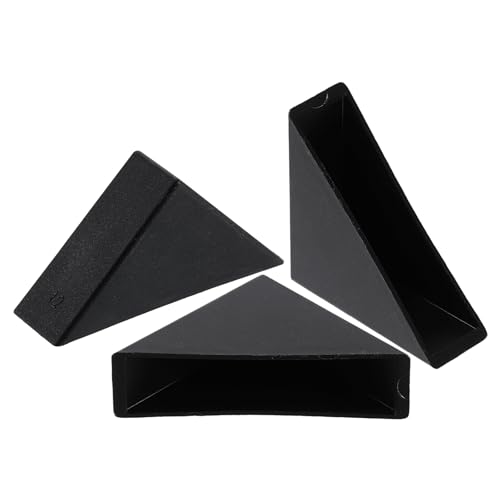 Image of uxcell 8Pcs Plastic Corner Protectors 12x50mm Right Angle Shape Glass Corner Guards Cushion for Corner Protection of Glass, Mirror, Tile, Black