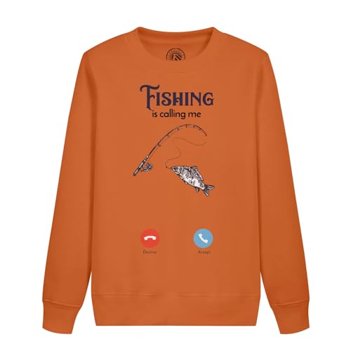 Sweatshirt enfant la pêche m'appelle pour petit pêcheur en herbe