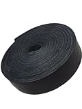 Leather Strap 7/8 Inch Wide 72 Inches Long by TOFL (Black)