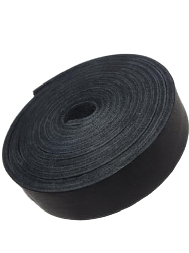 TOFL 7/8 Inch Wide x 72” (6 Feet) Long Thick Leather Strips for Crafts | 1/8