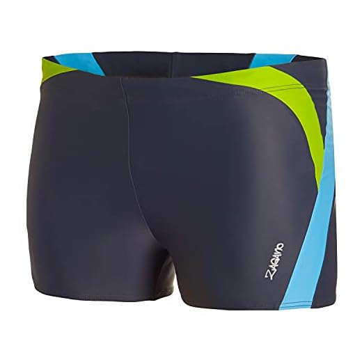 Zagano Adam Lipski Swim Trunks Badehose Herren 2375 - Badehosen Männer Schwimmhose - Badeshorts Jungen - Bad Strand Boxer Shorts for Men - Kurze Hosen - Trainingshose Beachshorts (Titanium, L)