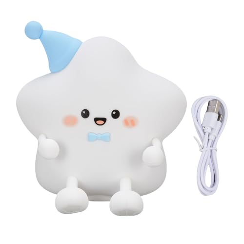Lámpara de Noche Estrella Kawaii Recargable con Batería 1200mAh miniatura 1