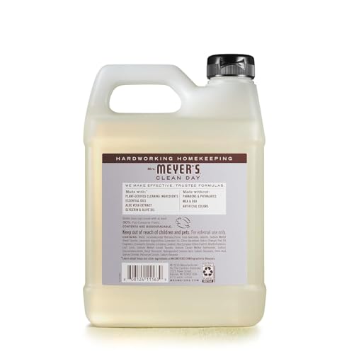 Image of MRS. MEYER'S CLEAN DAY Hand Soap Refill, Made with Essential Oils, Lavender, 33 fl. oz - Pack of 6