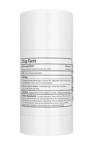 Carpe Clinical Strength Deodorant + Antiperspirant - Clinical Grade Solid Stick - Combat Excessive Underarm Sweating + Hyperhidrosis (Mandarin Scent)