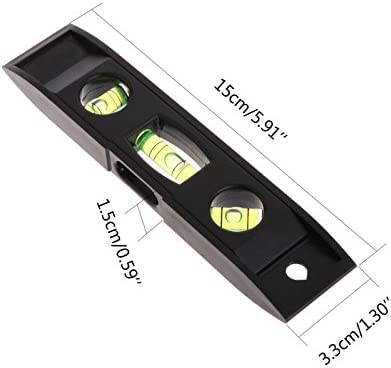 2 Pcs Magnetic Torpedo Level, Spirit Level 3 Bubble Torpedo Magnetic Level Bubble Measuring Tool (6 inch) - Image 5