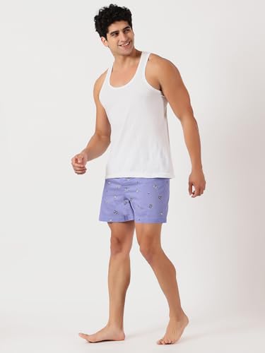 Image of Thomas Scott Men's | Cricket Club | Regular Fit | 100% Cotton | Casual | Woven | Boxer | Shorts | Pack of 3