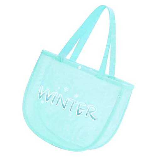 ZIDDAR Bolsa de almacenamiento de malla para niños, colorida bolsa de transporte con diseño ventilado, accesorios de playa, piscina, organizador, mochila de poliéster, bolsa de almacenamiento de