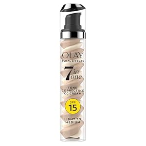 Olay Total Effects Tone Correcting Face Moisturizer with Sunscreen SPF 15, Light to Medium 1.7 Ounces