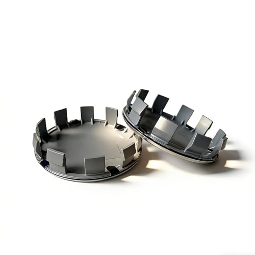 50th Anniversary Wheel Center Caps Set 68mm Hub Covers 4-Pack ABS Chrome