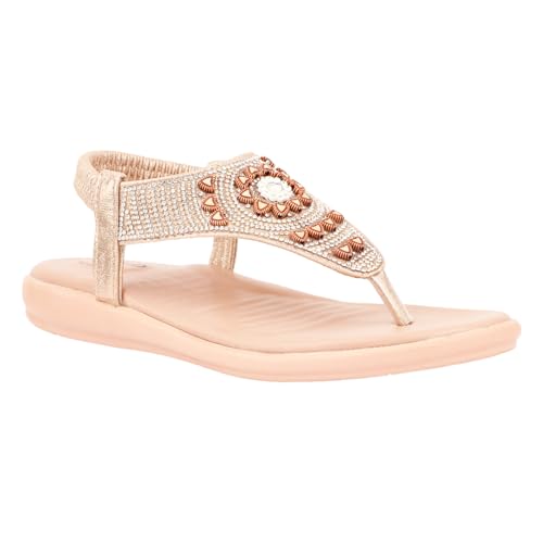 Image of Medifeet Elegance Beadwork Slingback Sandals for Women with Plush Cushion Footbed