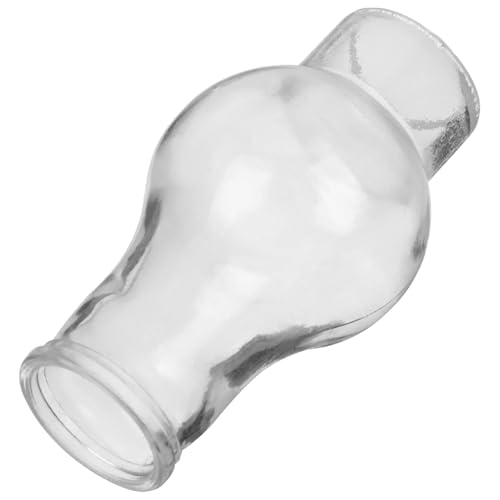 Toyvian Pantalla de Queroseno de Vidrio Transparente para Lámpara de Aceite Tulipa Pequeña y Resistente Repuesto Vintage para Lámparas de Petróleo y Queroseno Fácil Instalación