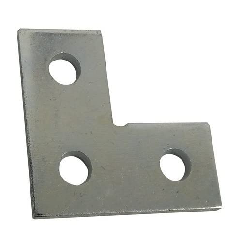 Morris 17632 Corner Plate, 3 Holes, 10-Pack
