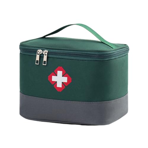 First Aid Bag - Travel Medicine Bag Case Organizer - Empty Medical Supplies Organizer Bag Portable Travel Medicine Pouch for Home Office Kitchen Traveling Hiking Cycling Work