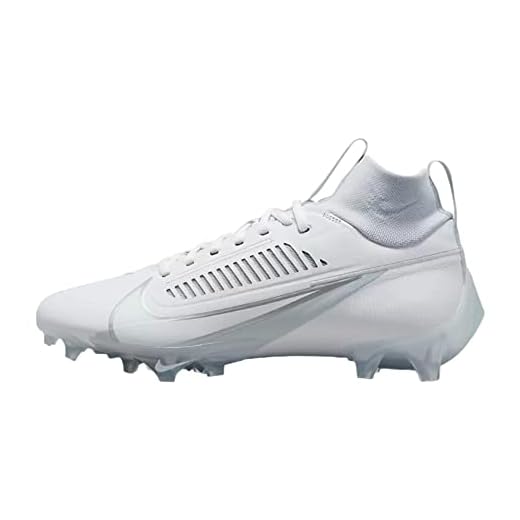 Nike Vapor Edge Pro 360 2 Men's Football Cleats White/Metallic Silver DA5456-100 10.5