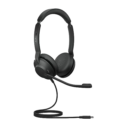 Jabra Evolve2 30 SE Auriculares Estéreo con Cancelación de Ruido, Cable USB-C y Tecnología de Llamada de 2 Micrófonos - para Plataformas de Comunicaciones Unificadas como Zoom y Google Meet - Negro