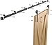 BONIKLUBA 6.6FT Sliding Barn Door Hardware Kit for Single Door-Sturdy&Smoothly&Quietly-Heavy Duty-Easy to Install, Fit 36