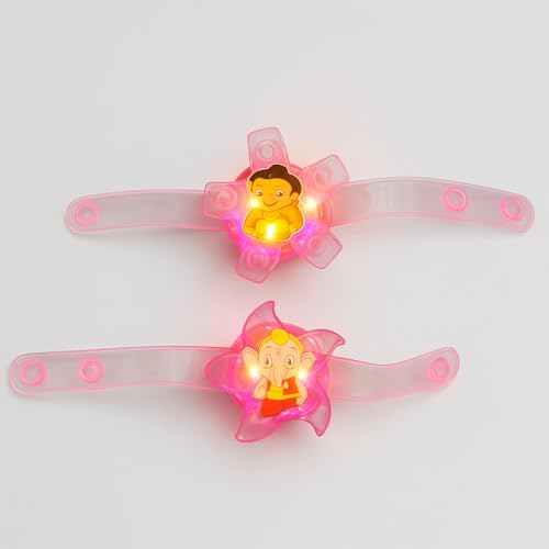 Image of Gods Traditional Character Set of 2 Rakhi for Kids | Rakhi Fidget | Set of 2 with Light | Free Tilak Set | PoPo Toys | Assorted Any 2