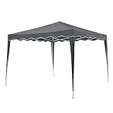 ✔️ UV50+ Sonnenschutz – Faltpavillon 3x3 m optimale Sonnenschutz für spontane Anlässe im Garten; wasserabweisendes & UV-beständiges Dach spendet angenehmen Schatten; ideal für Terrasse, Balkon, Pool