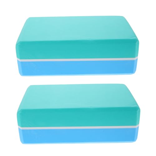 iplusmile 2 Piezas Bloques de Yoga EVA Espuma Alta Densidad Antideslizantes Accesorios Fitness Equilibrio Estiramiento para Principiantes Hombres Mujeres