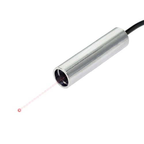 Quarton Red Circular Dot Laser Module, 635nm Class 2, 3~6VDC, <1 meter working distance, VLM-635-60 LPT– Industrial Alignment Laser for Medical, Laboratory, Machine Vision – Made in Taiwan