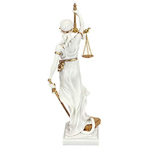 Design Toscano Themis, Blind Justice Bonded Marble Statue