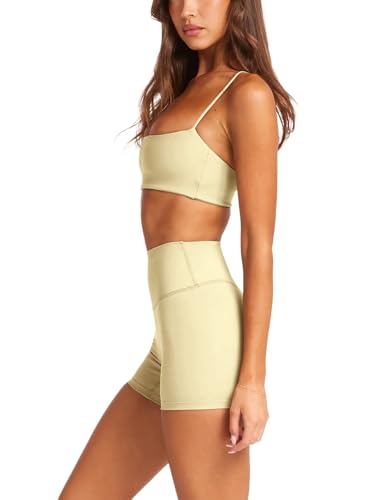 Image of LASLULU Womens Adjustable Spaghetti Straps Sports Bra Square Neck Wireless Padded Workout Yoga Crop Tops