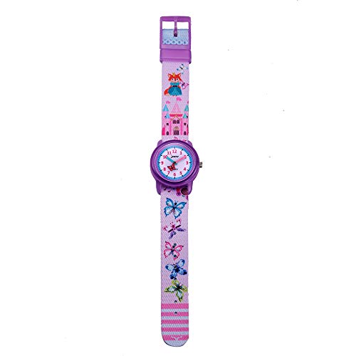 Toddler Girls Kids Children Watch,3D Cute Cartoon Breathable Fabric Band Japanese-Quartz Wristwatches Time Teacher Gifts Watches for Kids Girls Toddlers (Butterfly)4