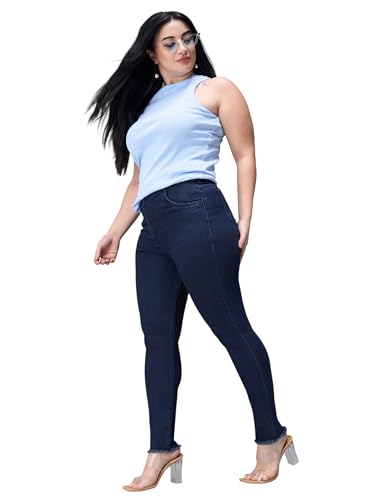 Image of Miss Chase A+ Women's Bootcut High Rise Regular Length Stretchable Denim Jeans