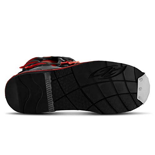 BOTA MOTOCROSS ADULTO PRO TORK COMBAT 4 PRETO - VERMELHO TAM. 42