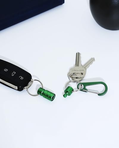 Image of Quick Release Keychain Clip, Small Carabiner Clip & Pull Apart Detachable Key Ring, Car Key Chain Hooks Keyring