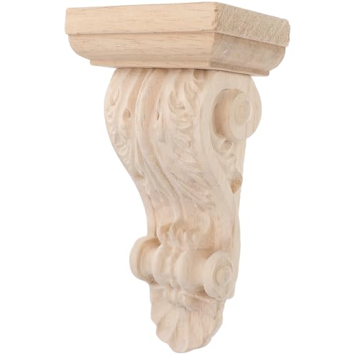 Ménsulas decorativas de madera diseño europeo veta natural beige para hoteles