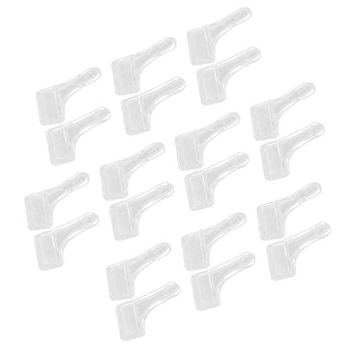 LEIPUPA 20xAnti Slip Glasses Ear Hooks Tip Eyeglasses Transparent Grip Temple Holder - S