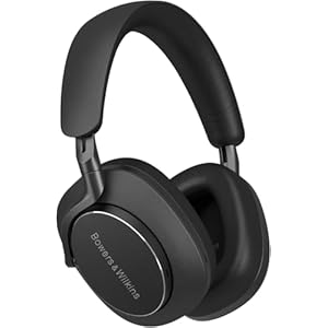 Bowers & Wilkins Px8 Wireless Headphones, Noise Cancelling Over-Ear Bluetooth Headphones with High-Resolution Audio, 6-Mic ANC, Fast-Charge, 30-Hour Battery Life – Black